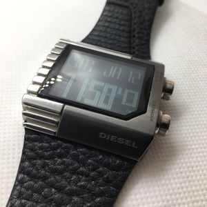 Men’s Digital Diesel Watch | Genuine Leather